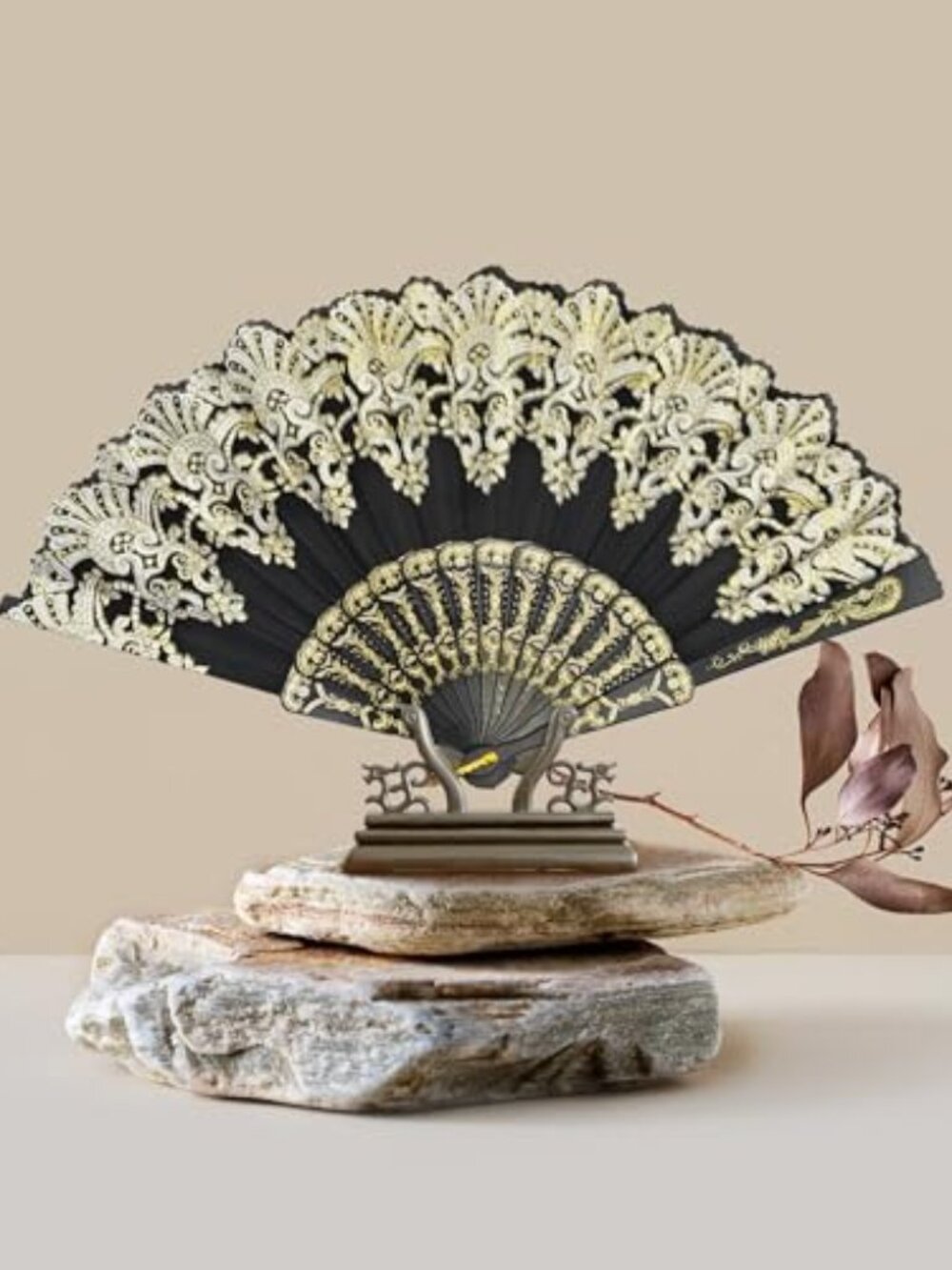 Handheld‎ Chinese Folding Fan Hand Fan for Women Foldable